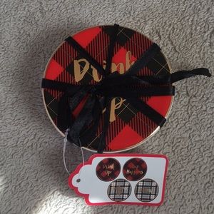 Ceramic Holiday Coasters - Set of Four